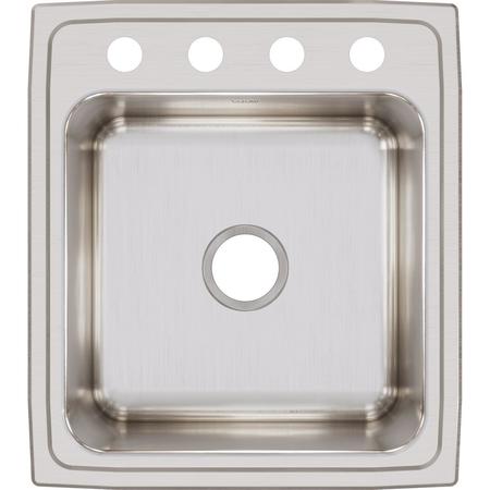 ELKAY Classic SS 19-1/2" x 22" x 10-1/8", Single Bowl Drop-in Sink DLR202210OS4